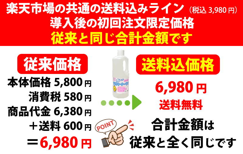水垢洗剤テラクリーナーヤマトの初回注文限定価格　楽天市場店