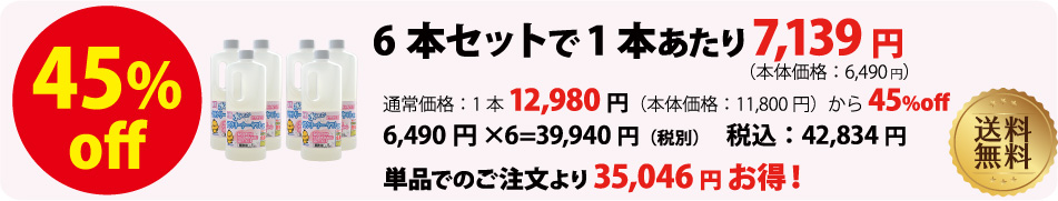 水垢落とし洗剤６本セット