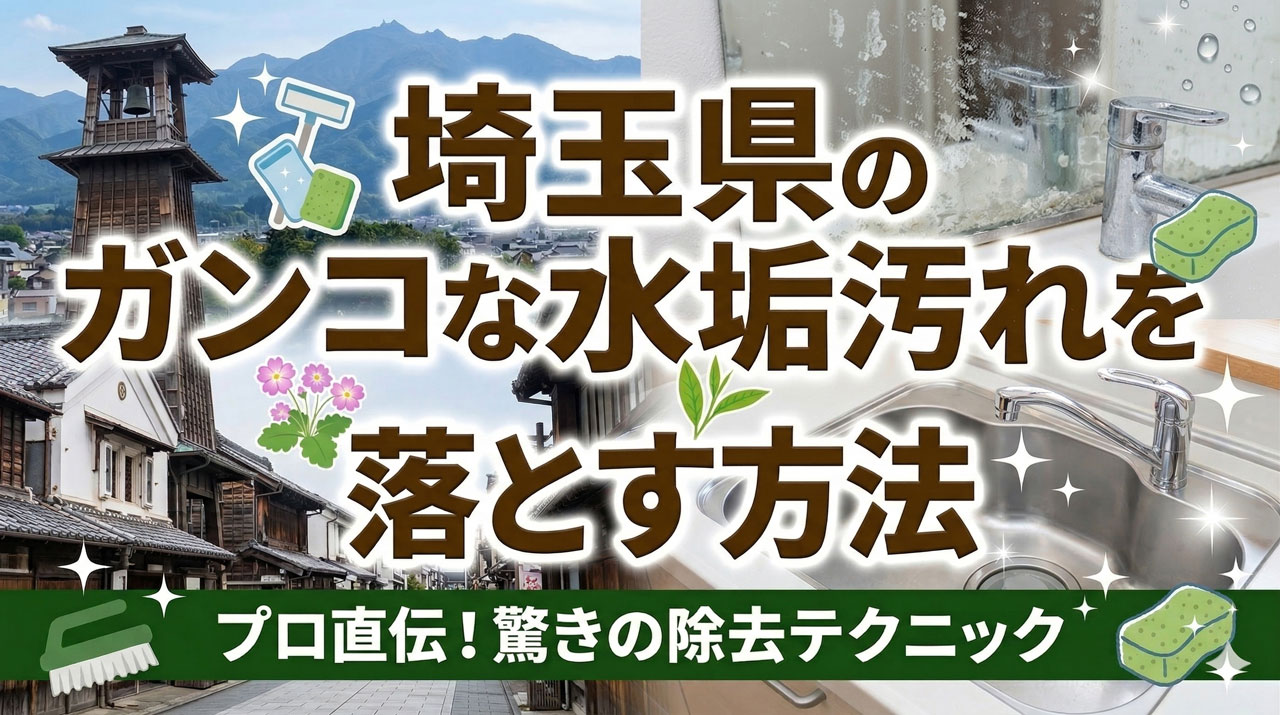 埼玉県の水垢汚れを落とす方法
